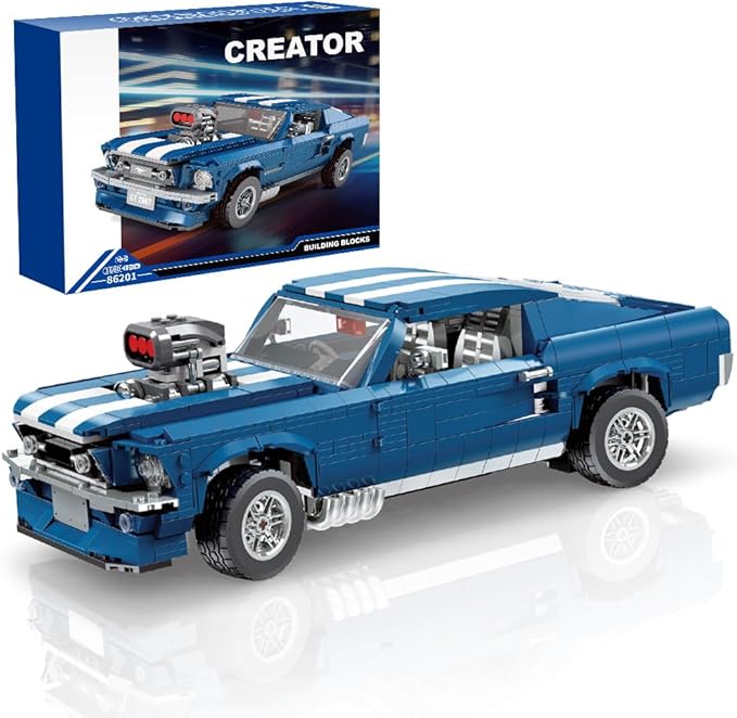 Sports GTRS Car Building Blocks Toys Boys or Adults Kits，1:10 MOC Building Set by Unknown