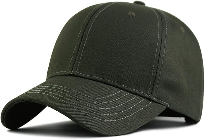 Oversize XXL Baseball Cap Cotton Big Head Hats Solid Color Large Head Hats Plus Size Hat Adjustable 23"-25.5"