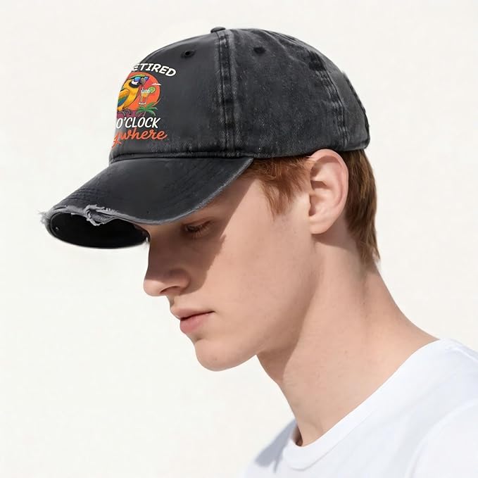 Jimmy Music Buffett Accessories Hats Its 5 Oclock Some Where Baseball Cap Mom Hat Pigment Black Womens Bucket