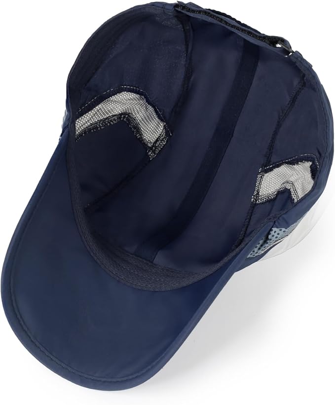 Running Hat Mesh Baseball Cap Unstructured Sports Cap Outdoors Sun Hat for Men Women