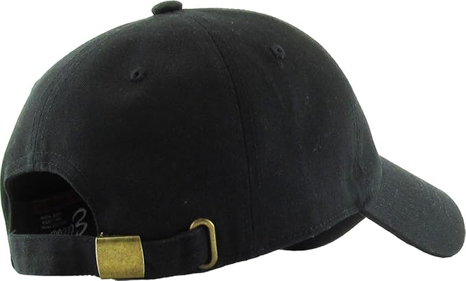 KBETHOS Classic Unisex Cotton Adjustable Low Crown Baseball Cap – Plain Dad Hat