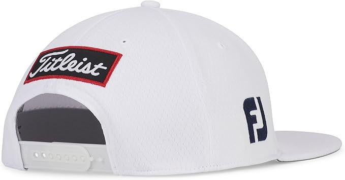Titleist Tour Elite Flat Bill Golf hat, White/Navy