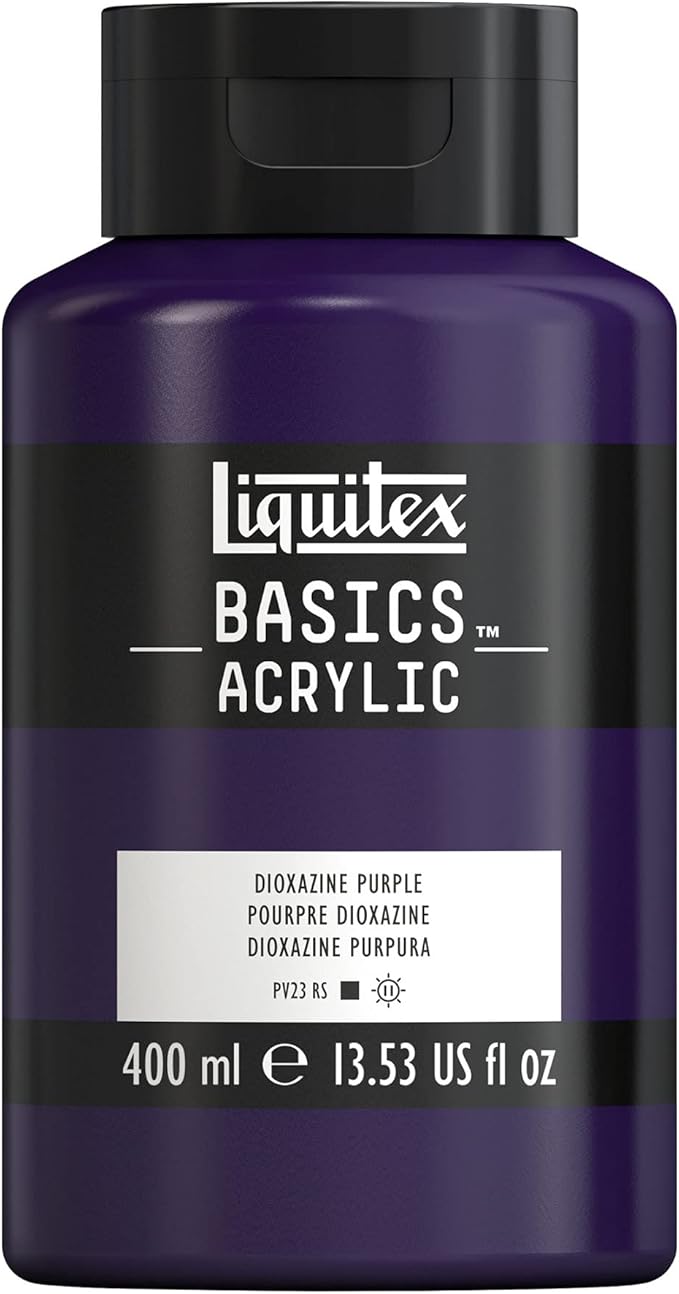 Liquitex BASICS Acrylic Paint, 400ml Bottle, Dioxazine Purple by Liquitex