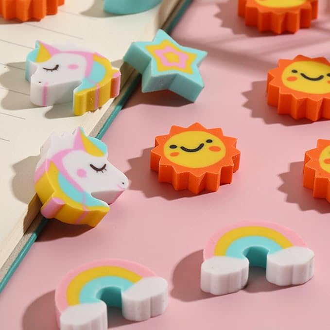Wolpoark Christmas Unicorn Erasers - Image 7