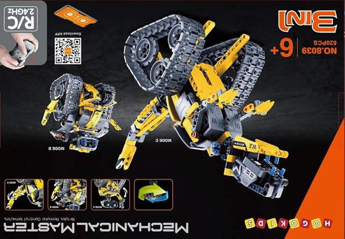 HOGOKIDS Robot Building Toys for Kids - 5 in 1 Remote & APP Controlled Building - Image 11