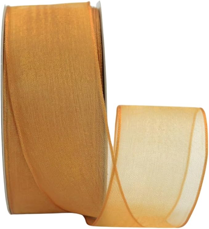 Ribbon Bazaar Sheer Organza Wired Ribbon by RibbonBazaar