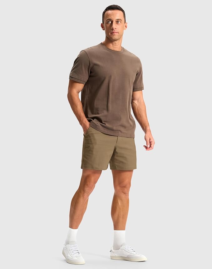 G Gradual Men's Golf Dress Shorts 5"/ 7"/ 9" Stretch Casual Work Flat Front Shorts for Men with 3 Pockets Quick Dry