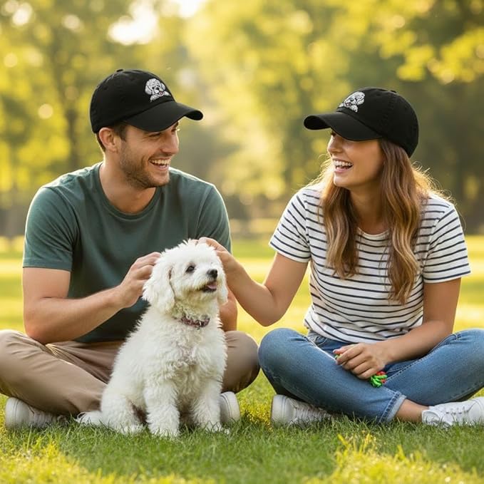 Pet Dog Lover Gifts,Embroidered Dog Baseball Hats for Men Women Dad Mom