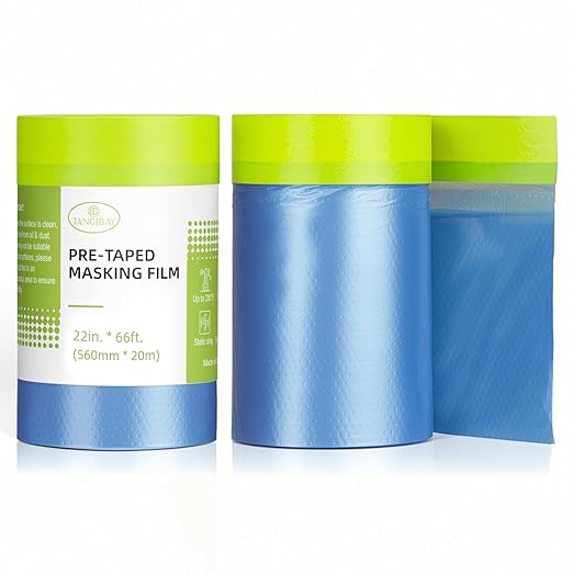 Pre-Taped Masking Film for Painting by Tangibay