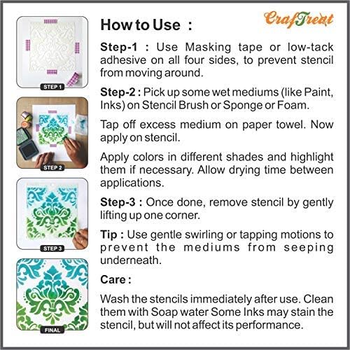 CrafTreat Reusable Tie Dye Stencils - Image 6