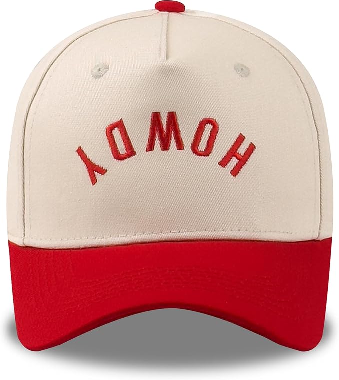Funny Embroidered Trucker Hat, Vintage Two-Tone Cotton Baseball Cap for Men Women, Adjustable Dad Hat Gift Idea