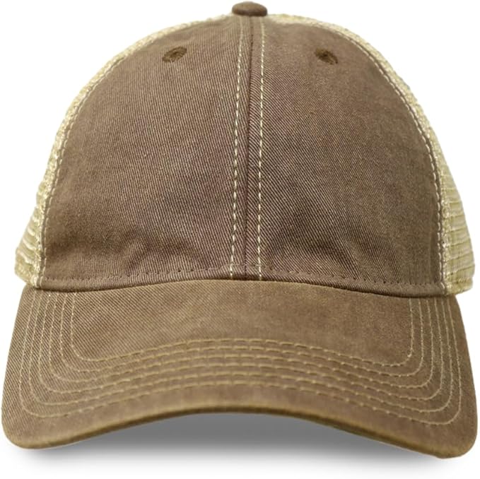 Vintage Distressed Baseball Cap – Unstructured Fit Adjustable Snapback Hat for Men & Women