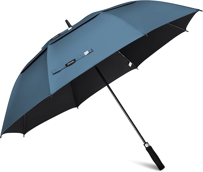 Gonex 54/62/68/72/80 Inch Extra Large Golf Umbrella, Automatic Open Travel Rain Umbrella with Windproof Water Resistant Double Canopy, Oversize Vented Umbrellas for 2-3 Men and UV Protection, Multiple Colors