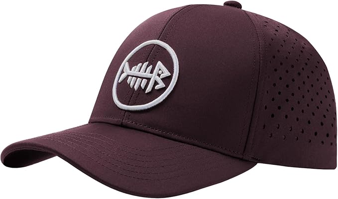 BASSDASH UPF 50+ Quick Dry Baseball Cap Water Resistant Laser Cut Mesh Snapback Hat for Men Women Fishing Hiking FH14