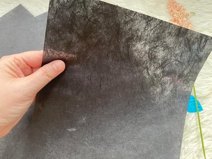50 Sheets A4 Natural Fiber Mulberry Tree Mulberry Paper Sheets Art Tissue Washi by RATREE888