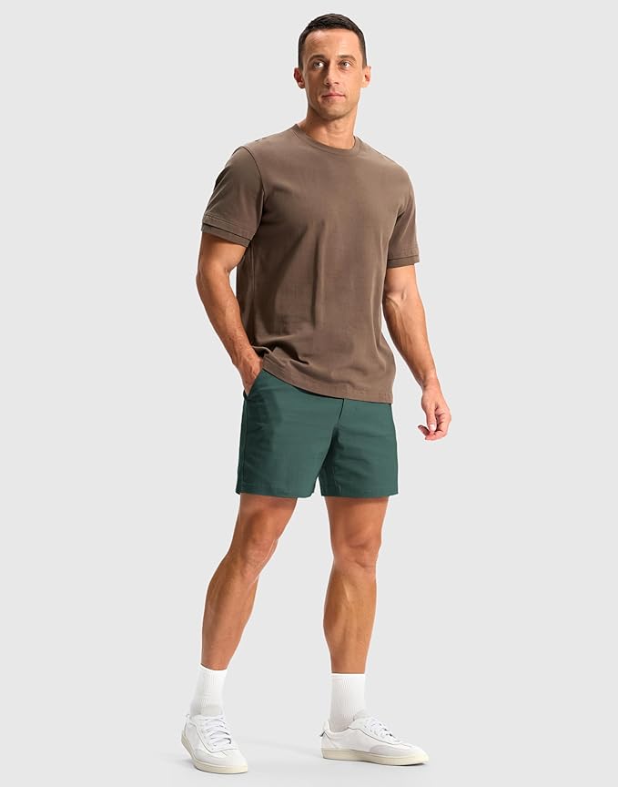 G Gradual Men's Golf Dress Shorts 5"/ 7"/ 9" Stretch Casual Work Flat Front Shorts for Men with 3 Pockets Quick Dry