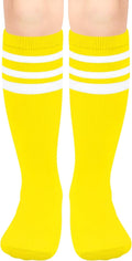 Olreco 1 Pack Toddler Kids Youth Soccer Socks Girls Boys Baseball Socks Youth Knee High Softball Football Accessories Cotton