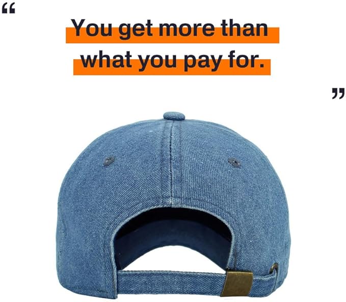 KBETHOS Classic Unisex Cotton Adjustable Low Crown Baseball Cap – Plain Dad Hat