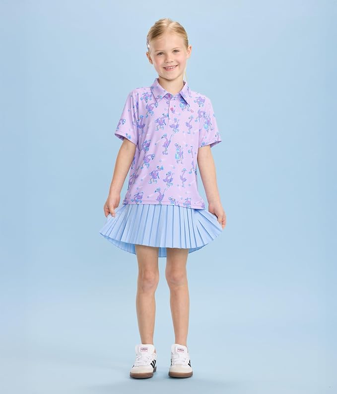 Tipsy Elves Kids and Toddlers Golf Shirts - Athletic Comfort Fit with Quick Dry Material