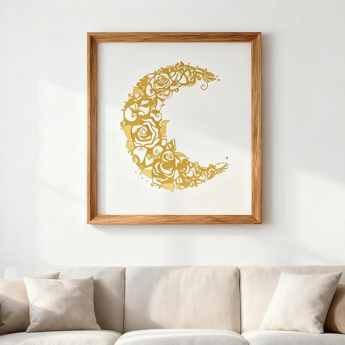 TIAMECH A4 Reusable Moon Flower Stencil - Image 7