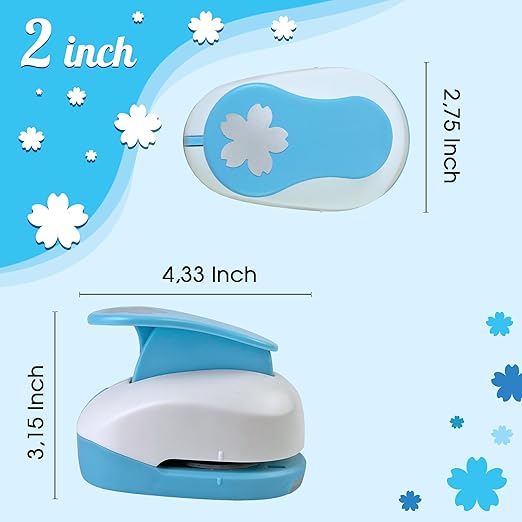 Flower Hole Punch for Paper Craft Size Out 2-Inch, Cherry Blossoms Punches - Image 2