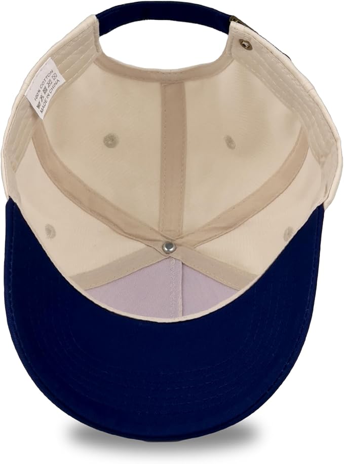 Funny Embroidered Trucker Hat, Vintage Two-Tone Cotton Baseball Cap for Men Women, Adjustable Dad Hat Gift Idea
