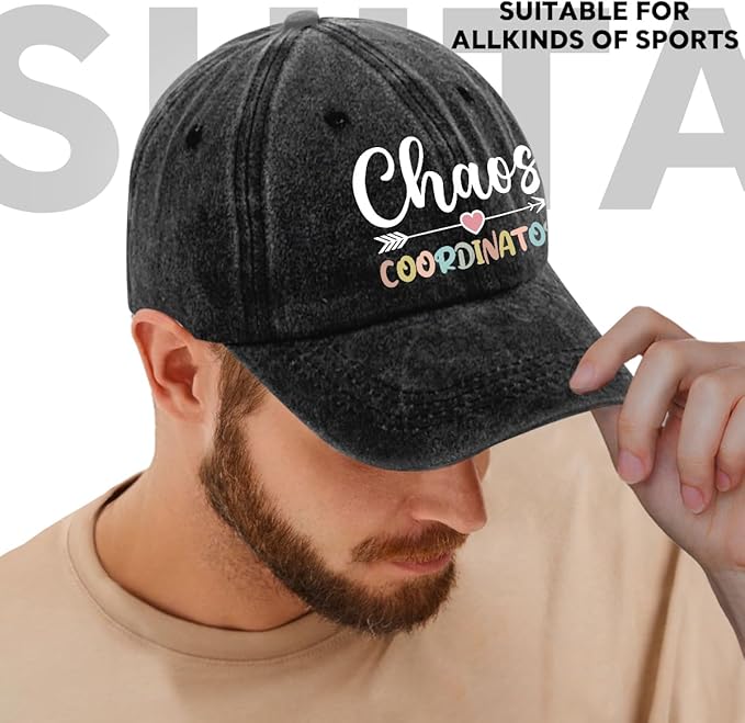 Humor Saying Adjustable Washed Cotton Baseball Cap, Funny Retro Trucker Hat Gift for Men Women Dad Husband Coworker