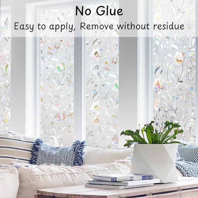 NINETREX Window Privacy Film, 3D Stained Glass Window Film, Decorative Window - Image 4