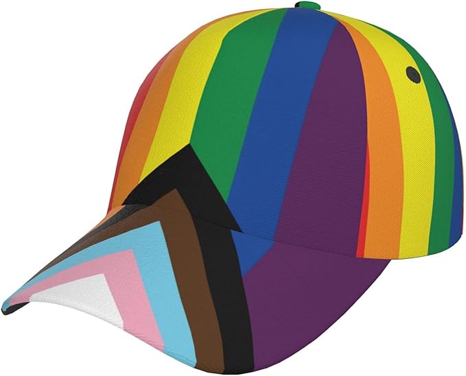 LGBT Gay Pride Rainbow Hat Men Women Baseball Cap Adjustable LGBT Trucker Hat Unisex Style Headwear Hats