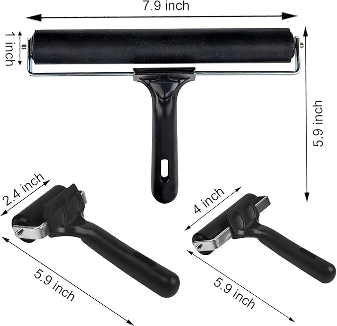 3 Pack Printmaking Brayers - Image 2