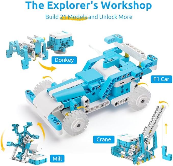 WhalesBot D1 21-in-1 STEM Coding Robot Kit - Image 6