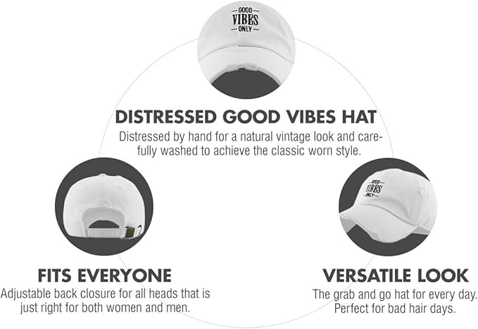 Rose Flowers Love Good Vibes Men Women Dad Hat Baseball Cap Adjustable Unisex