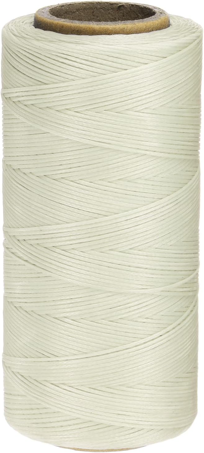 uxcell 150D 0.8mm Flat Waxed Thread 284 Yards Polyester Leather Sewing Waxed by uxcell