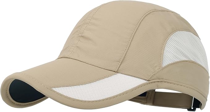 HH HOFNEN Quick Dry Baseball Cap Unstructured Running Cap Water-Resistant UPF 50+ Mesh Golf Sun Hats for Men Women
