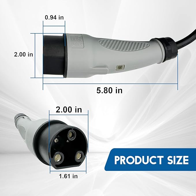 2CR910 Charging Power Cord Assembly 8.2FT Replacement for MadJax XSeries Storm Star EV Golf Carts, UL Listed