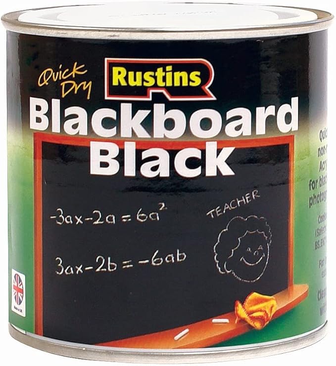 Rustins Blackboard Black Paint 250ml by Rustins