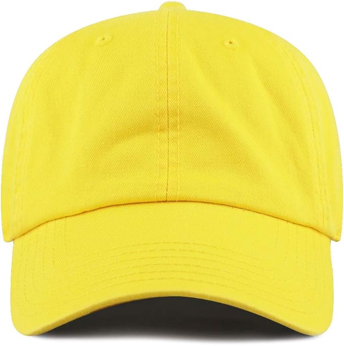 Cotton Baseball Cap Dad Hat – Washed Low Profile Adjustable Hat for Men Women Casual Outdoor Running Golf
