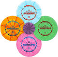 Dynamic Discs Prime Burst 4-Disc Golf Starter Set | Includes Putter, Midrange, Fairway & Driver + Mini Marker | Golf Discs Set for Beginners | 170-176g | Beginner Pack for Amateurs