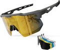 HAAYOT Polarized Sports Sunglasses for Men Women Youth Baseball Cycling Running Softball Biking Glasses 5 Lenses