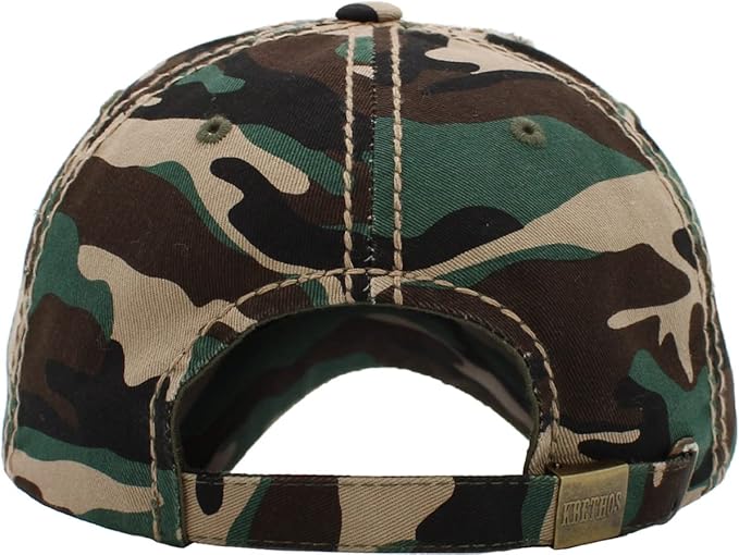 KBETHOS Flag USA America Military Thin Blue Line Thin Red Line Vintage Distressed Baseball Cap Dad Hat Unisex Adjustable…