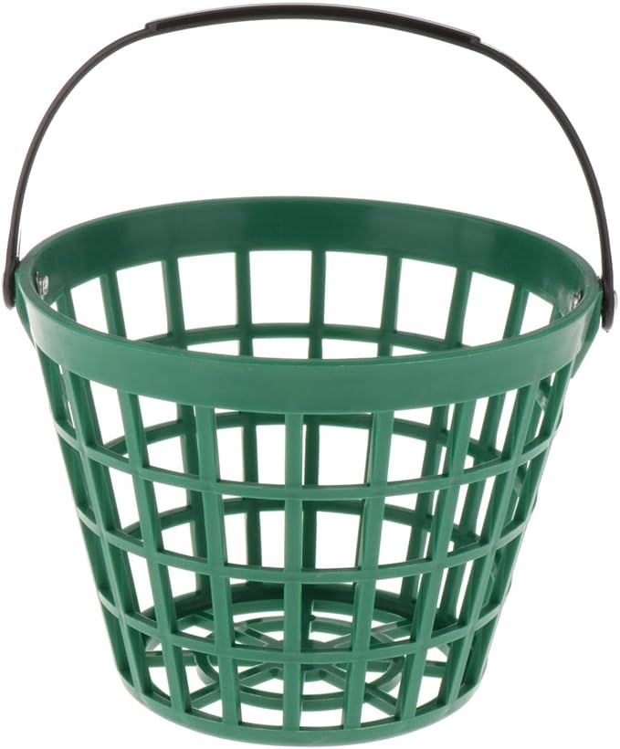 SM SunniMix Unbreakable Golf Ball Basket, Golfball Container with Handle Ball Holder Contains 25/50/100 Balls Range Accessories