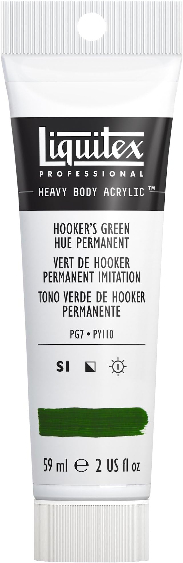 Liquitex Professional Heavy Body Acrylic Paint, 2-oz Tube, Hooker’s Green Hue by Liquitex