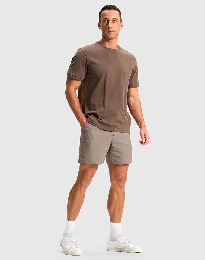 G Gradual Men's Golf Dress Shorts 5"/ 7"/ 9" Stretch Casual Work Flat Front Shorts for Men with 3 Pockets Quick Dry
