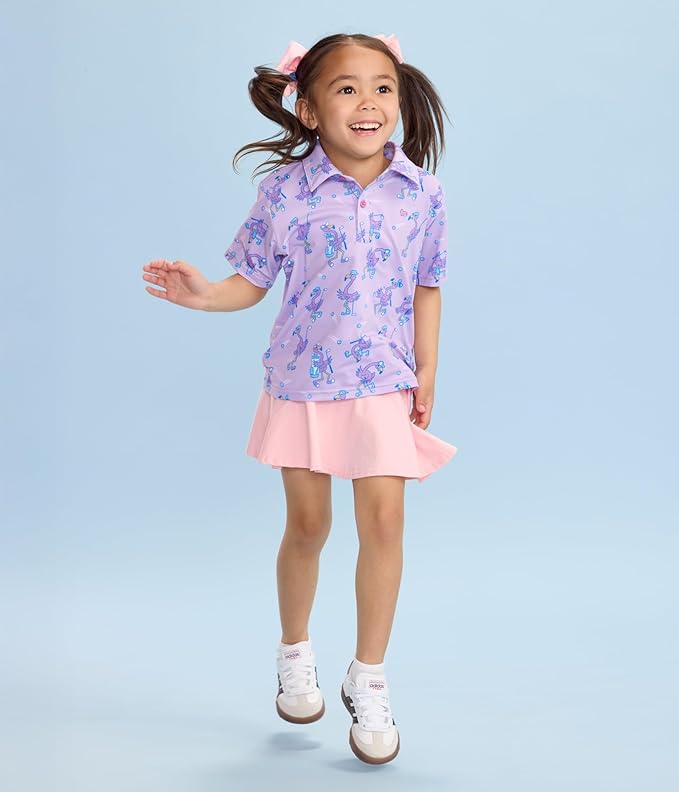 Tipsy Elves Kids and Toddlers Golf Shirts - Athletic Comfort Fit with Quick Dry Material