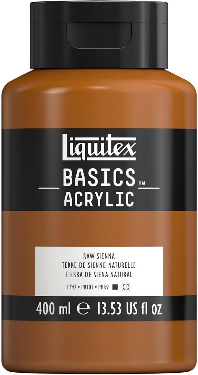 Liquitex BASICS Acrylic Paint, 400ml Bottle, Raw Sienna by Liquitex