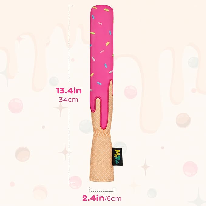 mytag Golf Head Covers Pink, No Bad Days On The Course Golf Club Covers Driver Fariway Hybrid Headcover for Women Girls