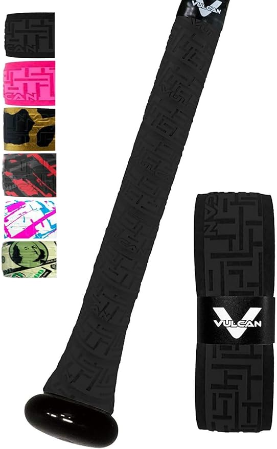 Vulcan | 0.50mm / 1.00mm / 1.75mm Bat Grip | Baseball/Softball | Multiple Colors
