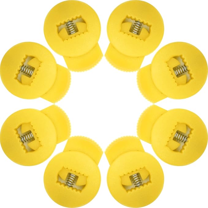 AliBall Glove Locks, Lace Locks for Baseball Glove 8 Pack, Never Need Thying Knots Again, Strong Elasticity, Made Plastic and Springs, Fits All Gloves, Baseball Gloves Accessories