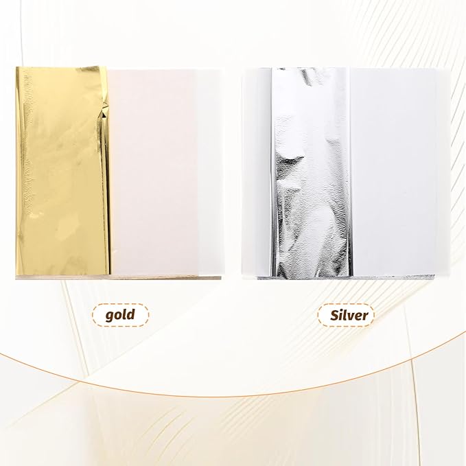100 Pcs 5.5" X 5.5" Gold Leaf Sheets - Image 4