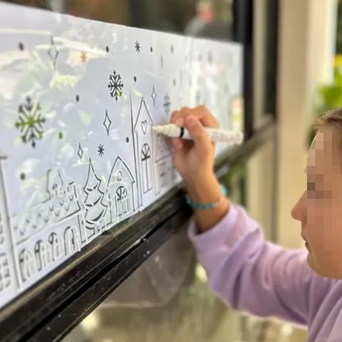 Christmas Stencils for Window Glass Large Christmas Stencils for Crafts - Image 5